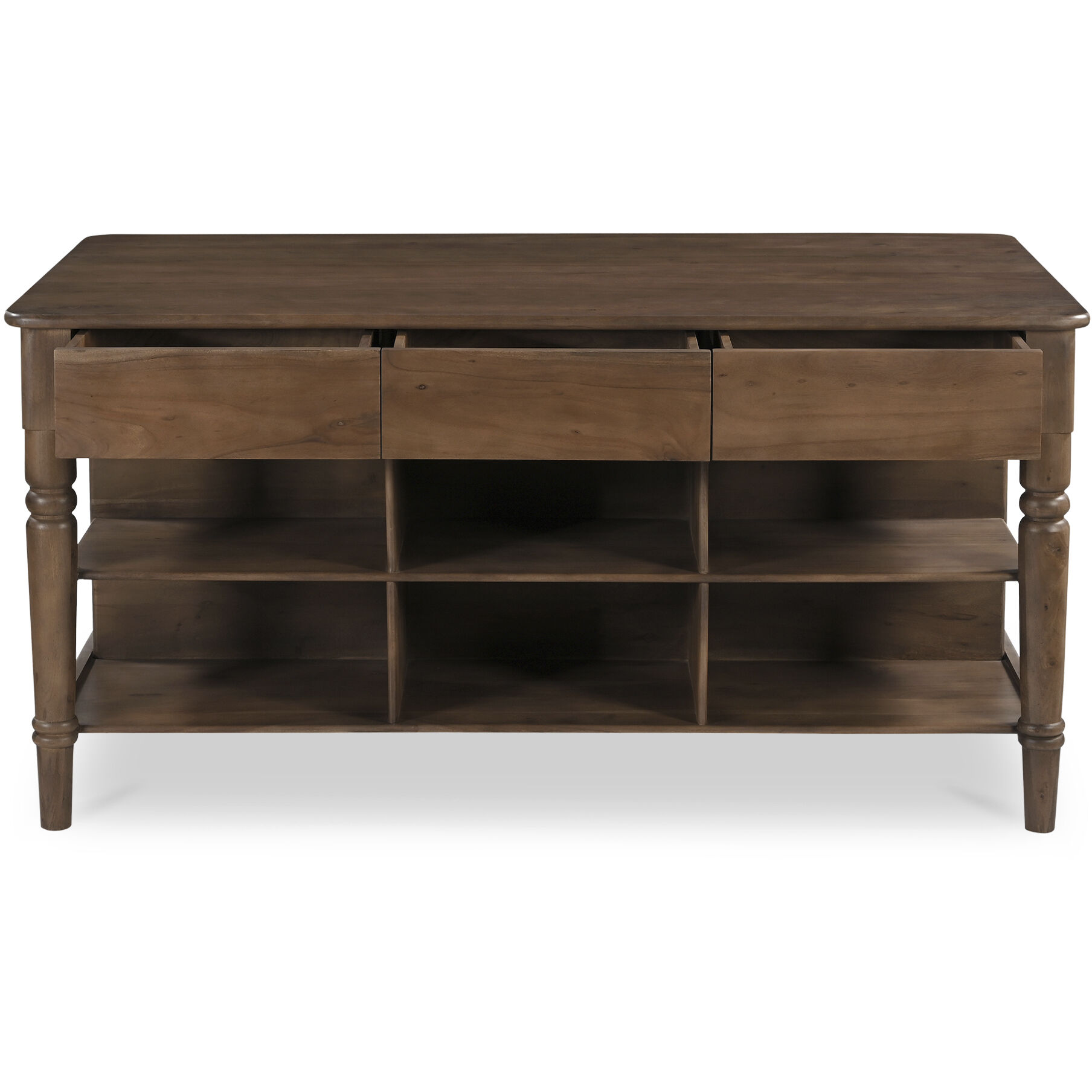 Russet Brown Kitchen Island